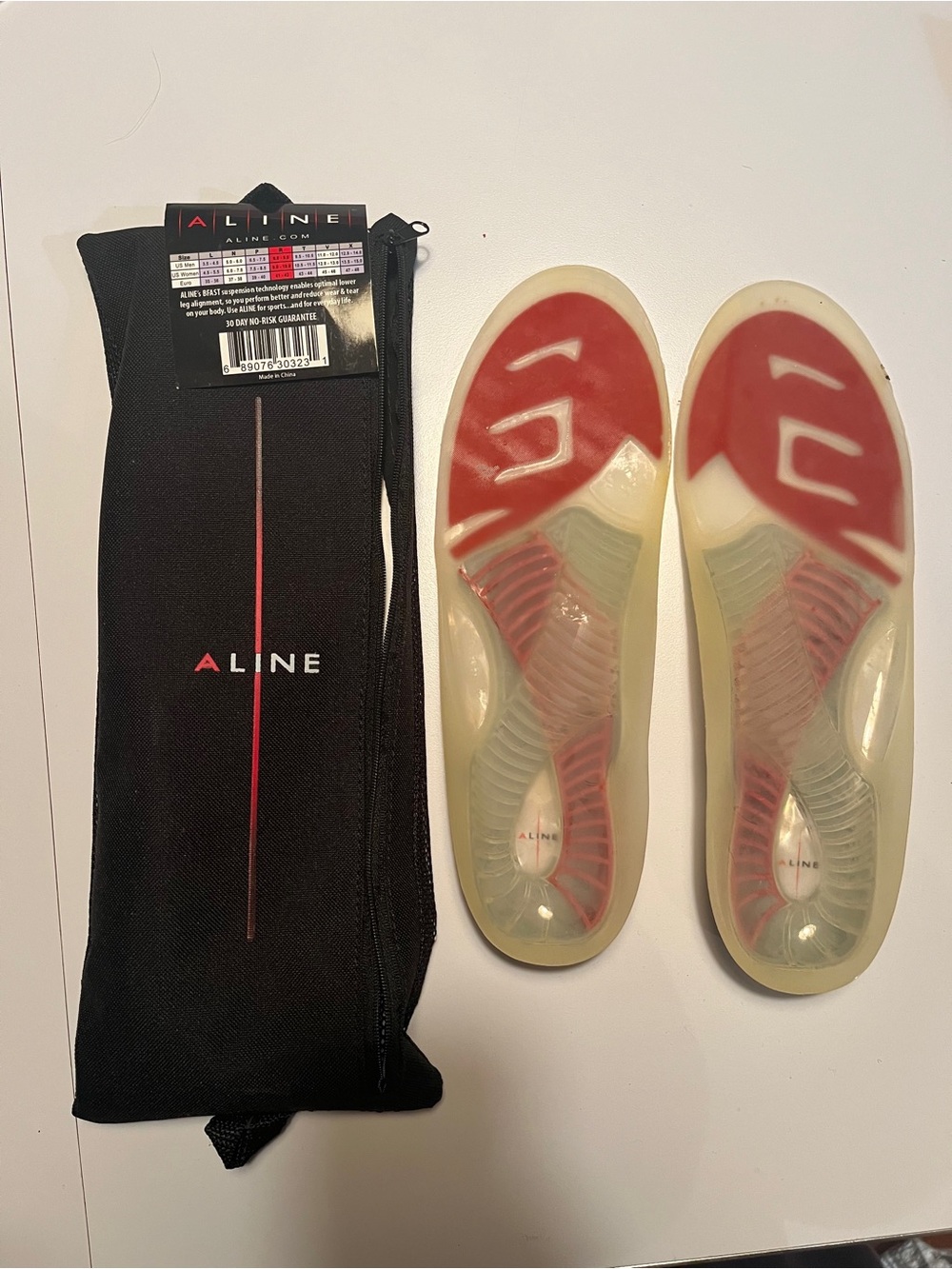 NWT ALINE Orthotic Insoles - Arch Support, Plantar Fasciitis Relief — SIZE R